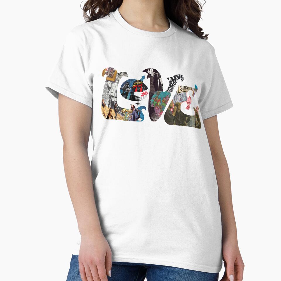 Arthur Lee and Love Logo Collage by theoralcollage - Adult & Kids T-Shirts, Sweatshirts & Hoodies apparel design preview 2