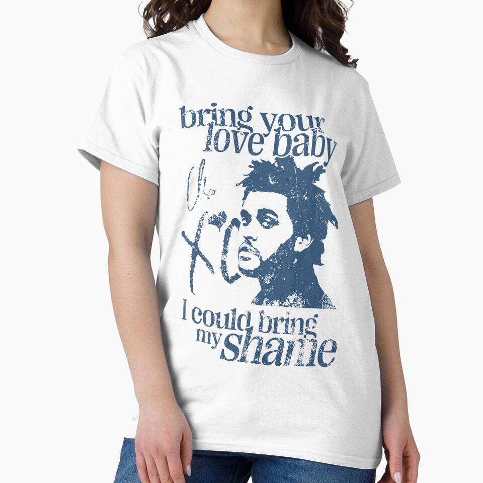The Weeknd Wicked Games Lyric Design Trilogy Blue - Adult & Kids T-Shirts, Sweatshirts & Hoodies apparel design preview 2