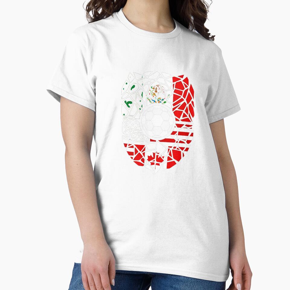 Mosaic Soccer Crest USA Canada Mexico Unity 2026 - Adult & Kids T-Shirts, Sweatshirts & Hoodies apparel design preview 2