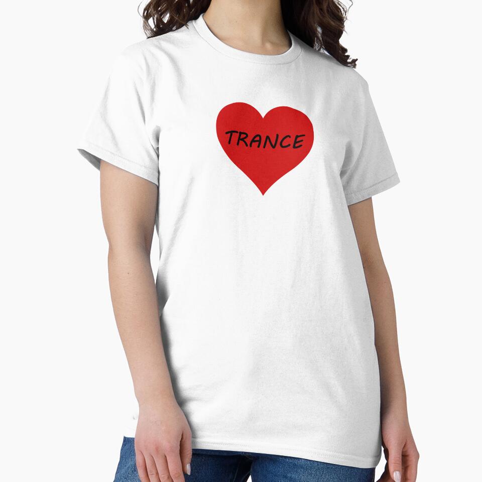 Trance Music Love Heart by SpotterArt - Adult & Kids T-Shirts, Sweatshirts & Hoodies apparel design preview 2