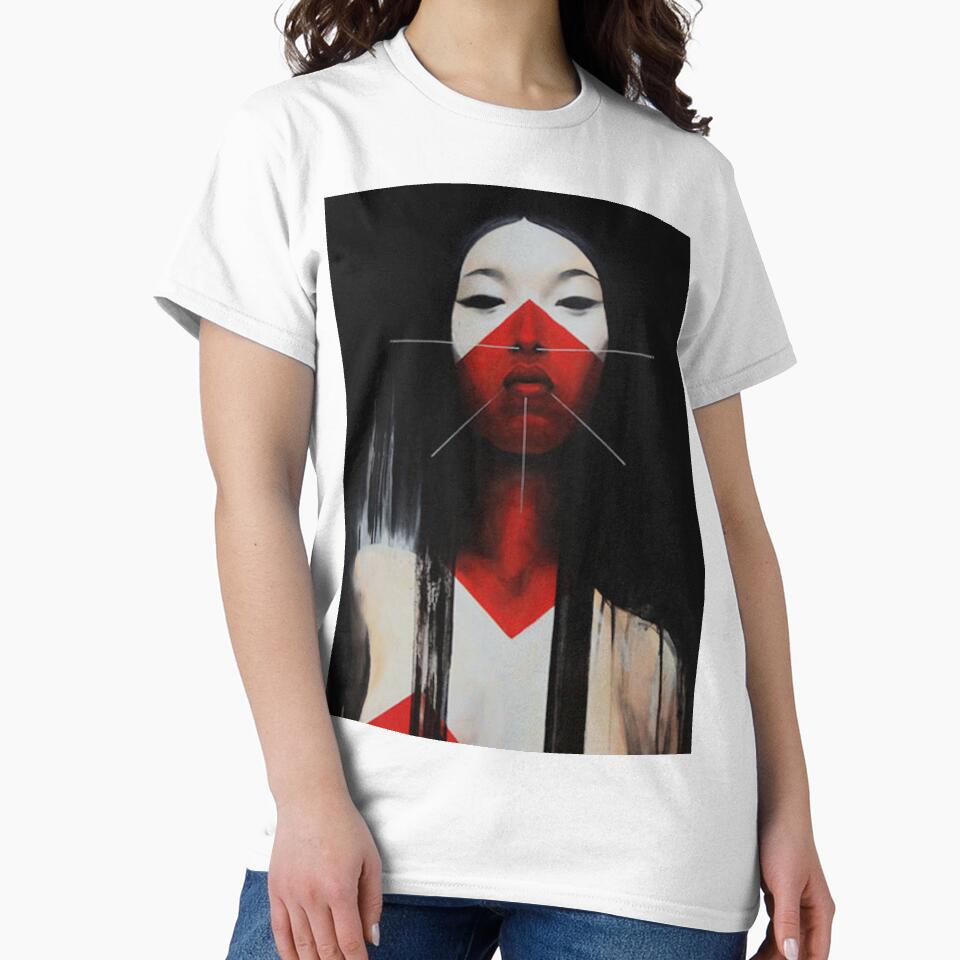 Beautiful Black and Red Fine Art Japanese - Adult & Kids T-Shirts, Sweatshirts & Hoodies apparel design preview 2