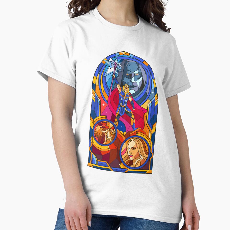 Tor stained glass by MangaCortaTees - Adult & Kids T-Shirts, Sweatshirts & Hoodies apparel design preview 2