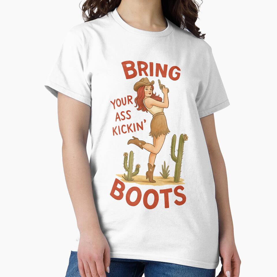 Bring Your Ass Kicking Boots! by annaottertion - Adult & Kids T-Shirts, Sweatshirts & Hoodies apparel design preview 2