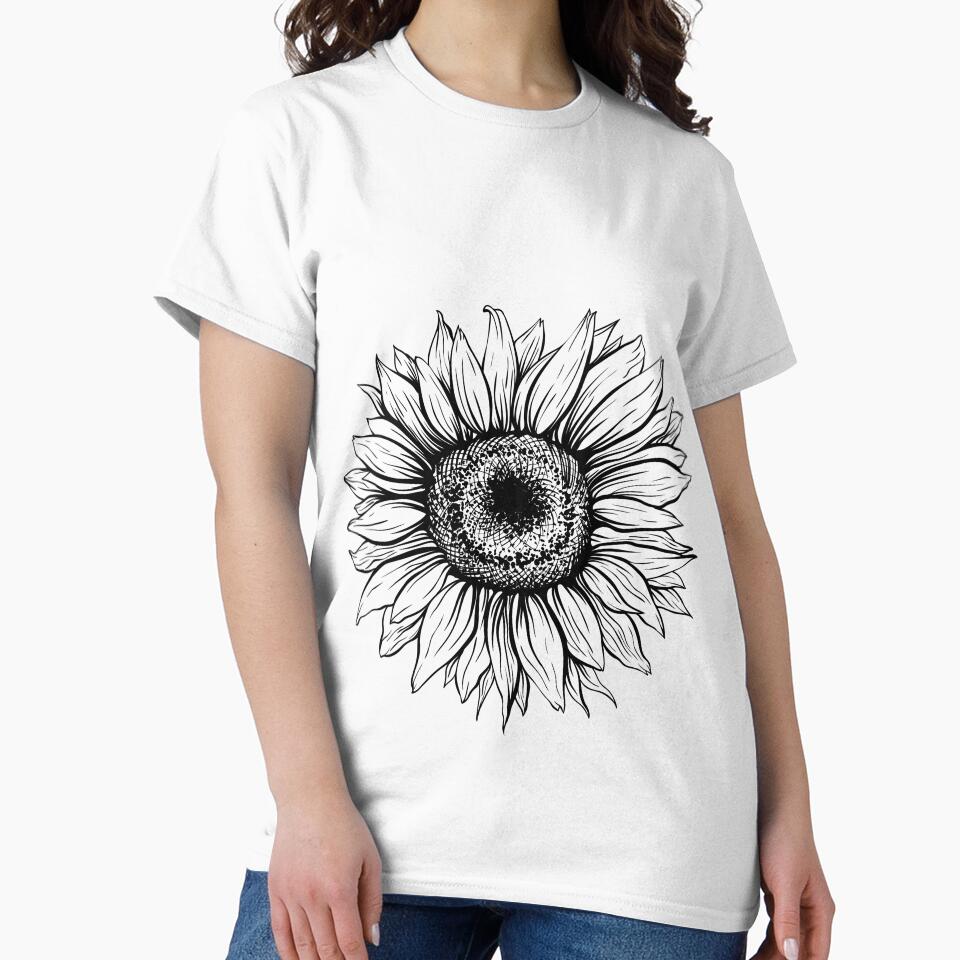 Women Sunflower Summer Funny Graphic Short Sleeve by - Adult & Kids T-Shirts, Sweatshirts & Hoodies apparel design preview 2