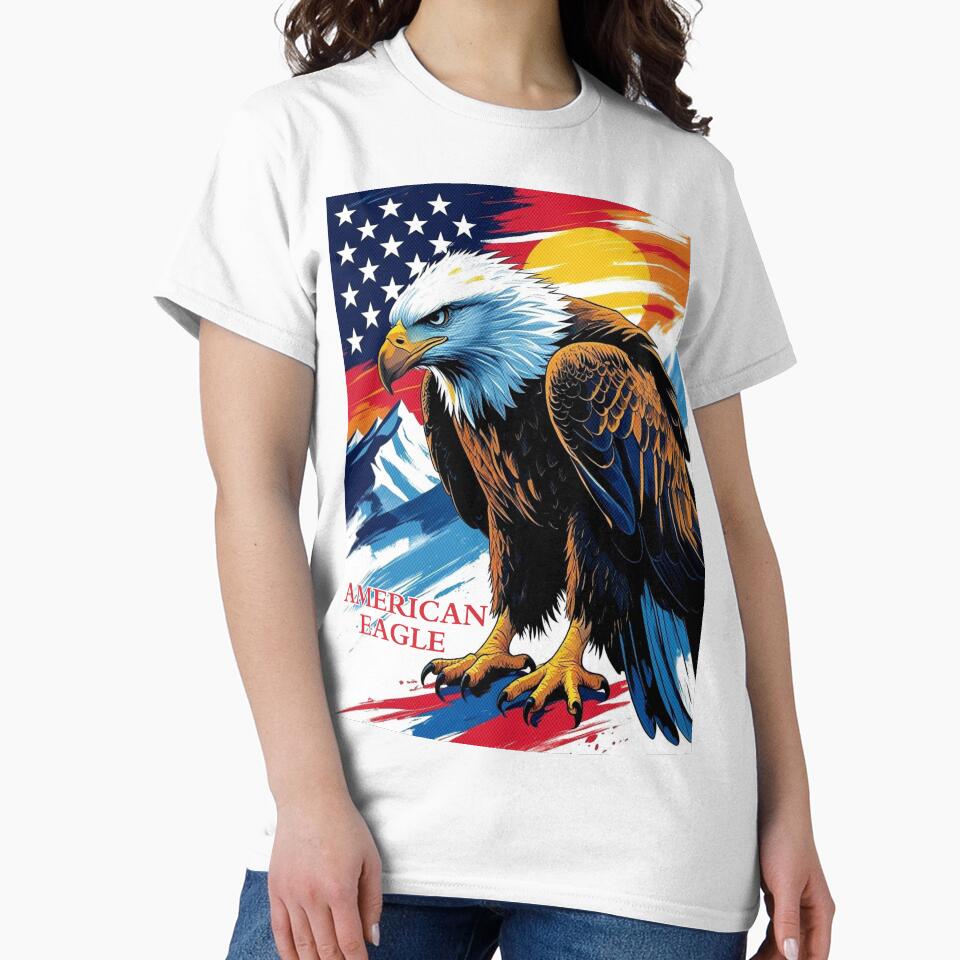 American eagle USA by Red Fox - Adult & Kids T-Shirts, Sweatshirts & Hoodies apparel design preview 2