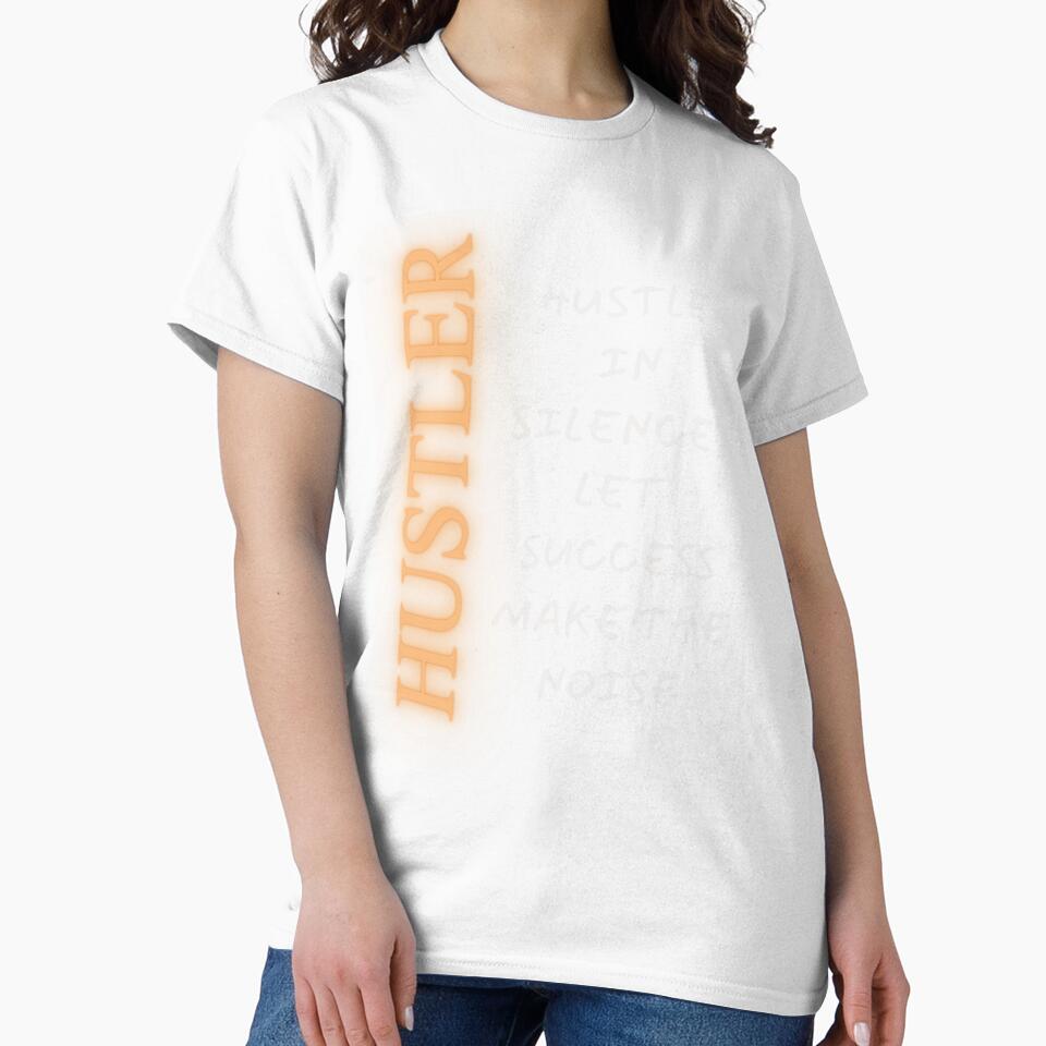 Street Hustler Graphic 'Hustle in Silence' Streetwear - Adult & Kids T-Shirts, Sweatshirts & Hoodies apparel design preview 2