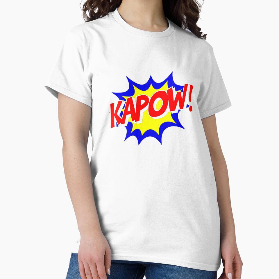 Kapow slim fit Essential by BillyHopkins - Adult & Kids T-Shirts, Sweatshirts & Hoodies apparel design preview 2