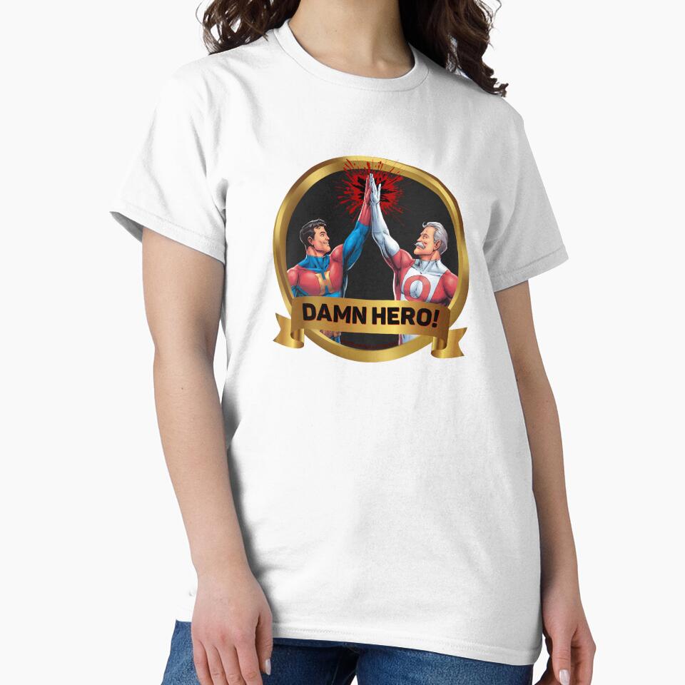 Damn Hero! by MangaCortaTees - Adult & Kids T-Shirts, Sweatshirts & Hoodies apparel design preview 2