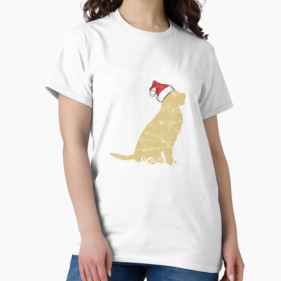 Santa Labrador Retriever Christmas are Golden Xmas - Adult & Kids T-Shirts, Sweatshirts & Hoodies apparel design preview 2