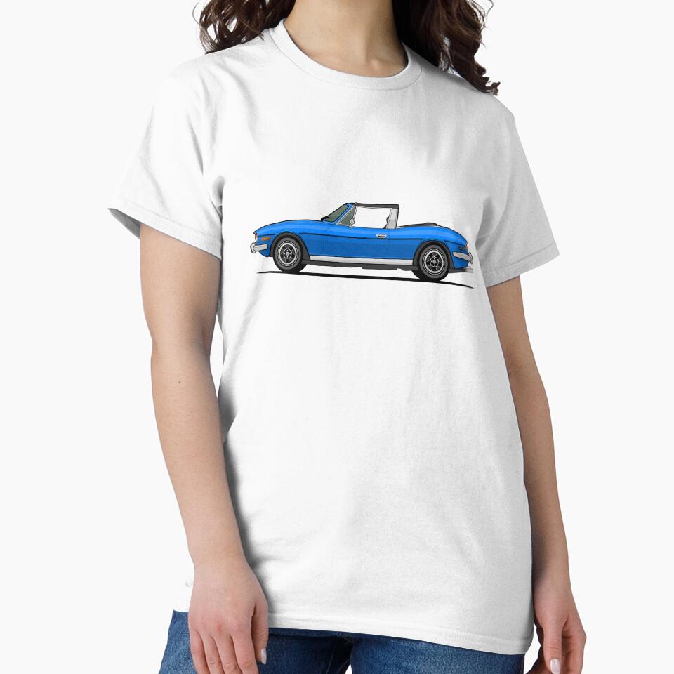 Triumph Stag Single Illustration Blue by - Adult & Kids T-Shirts, Sweatshirts & Hoodies apparel design preview 2