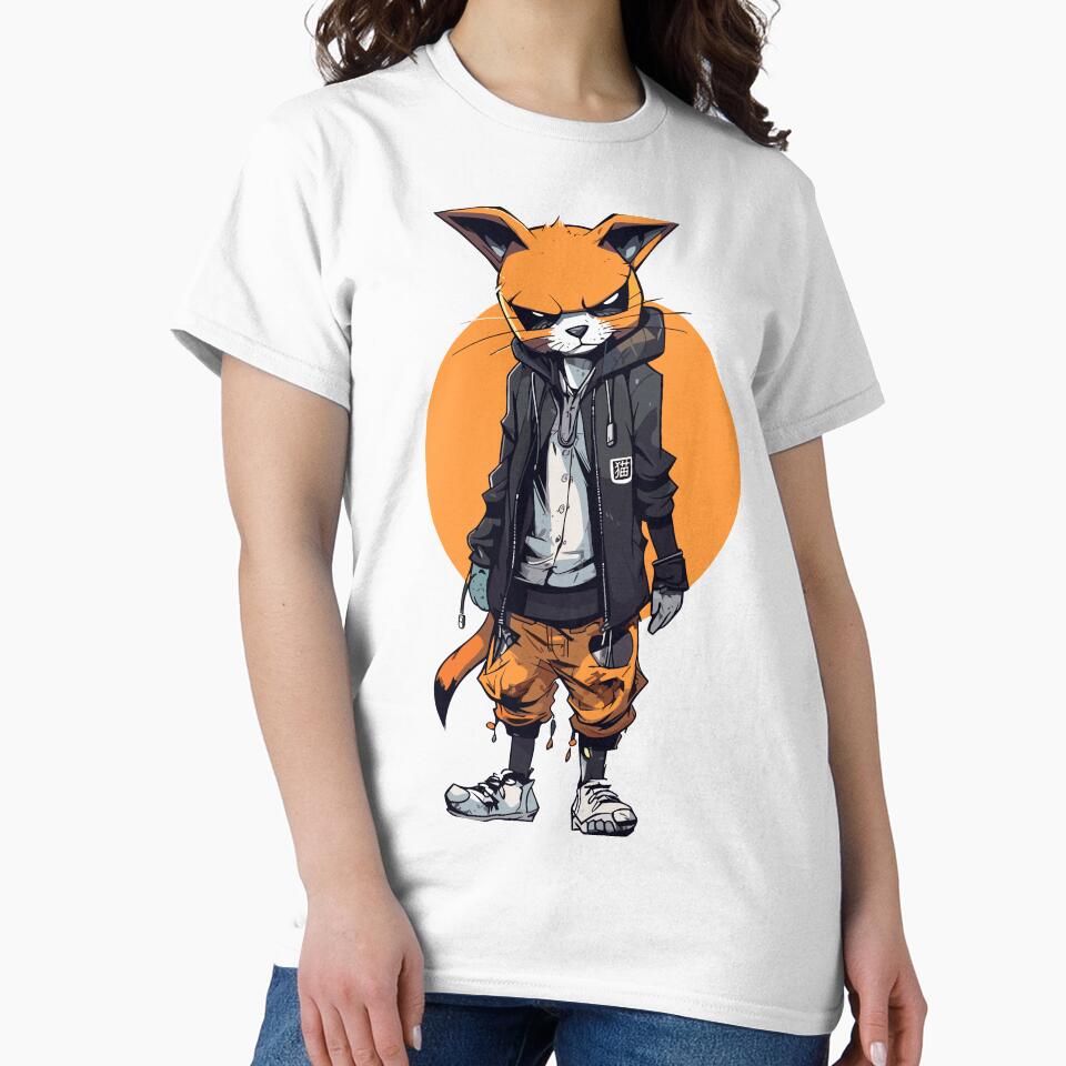 Urban cat by MangaCortaTees - Adult & Kids T-Shirts, Sweatshirts & Hoodies apparel design preview 2