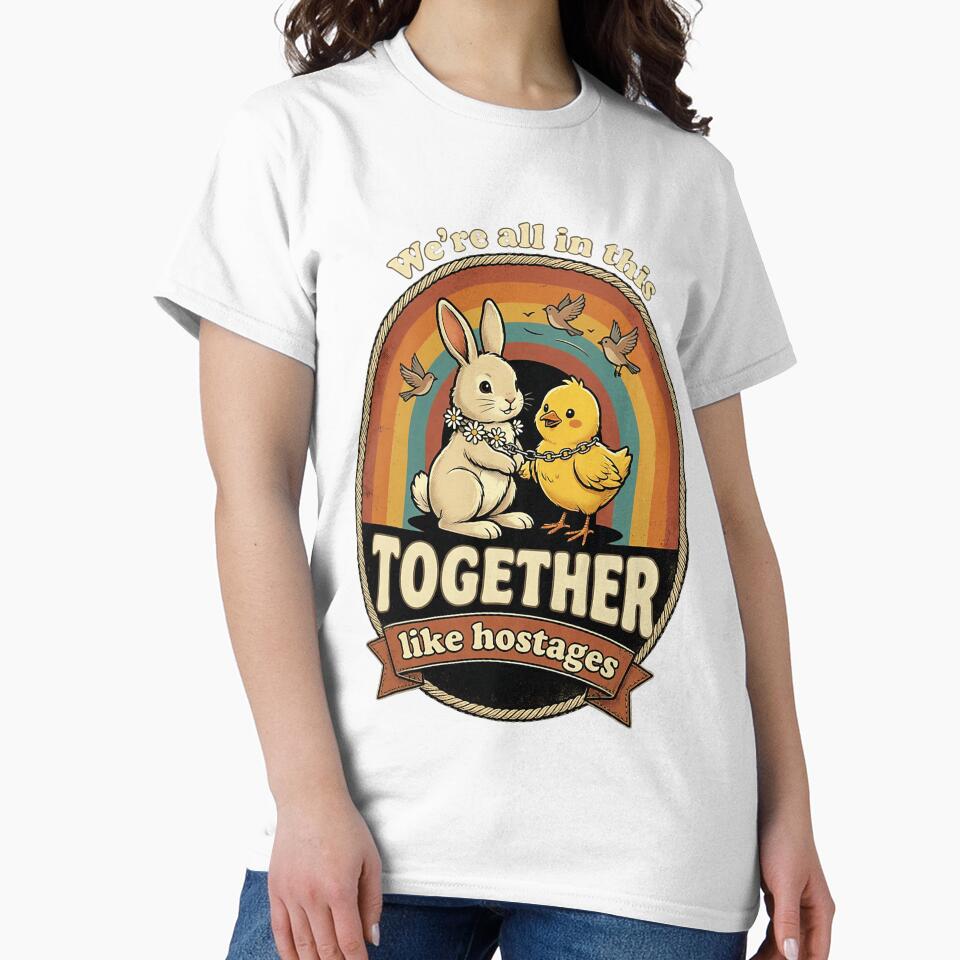 Together Like Hostages Dark Humor by Han1986 - Adult & Kids T-Shirts, Sweatshirts & Hoodies apparel design preview 2