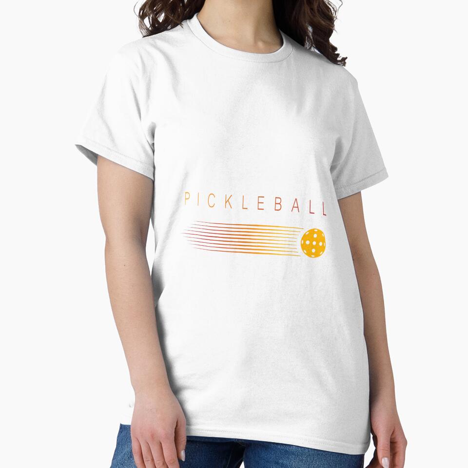Pickleball Stylish Simple by wardpowerslamon - Adult & Kids T-Shirts, Sweatshirts & Hoodies apparel design preview 2