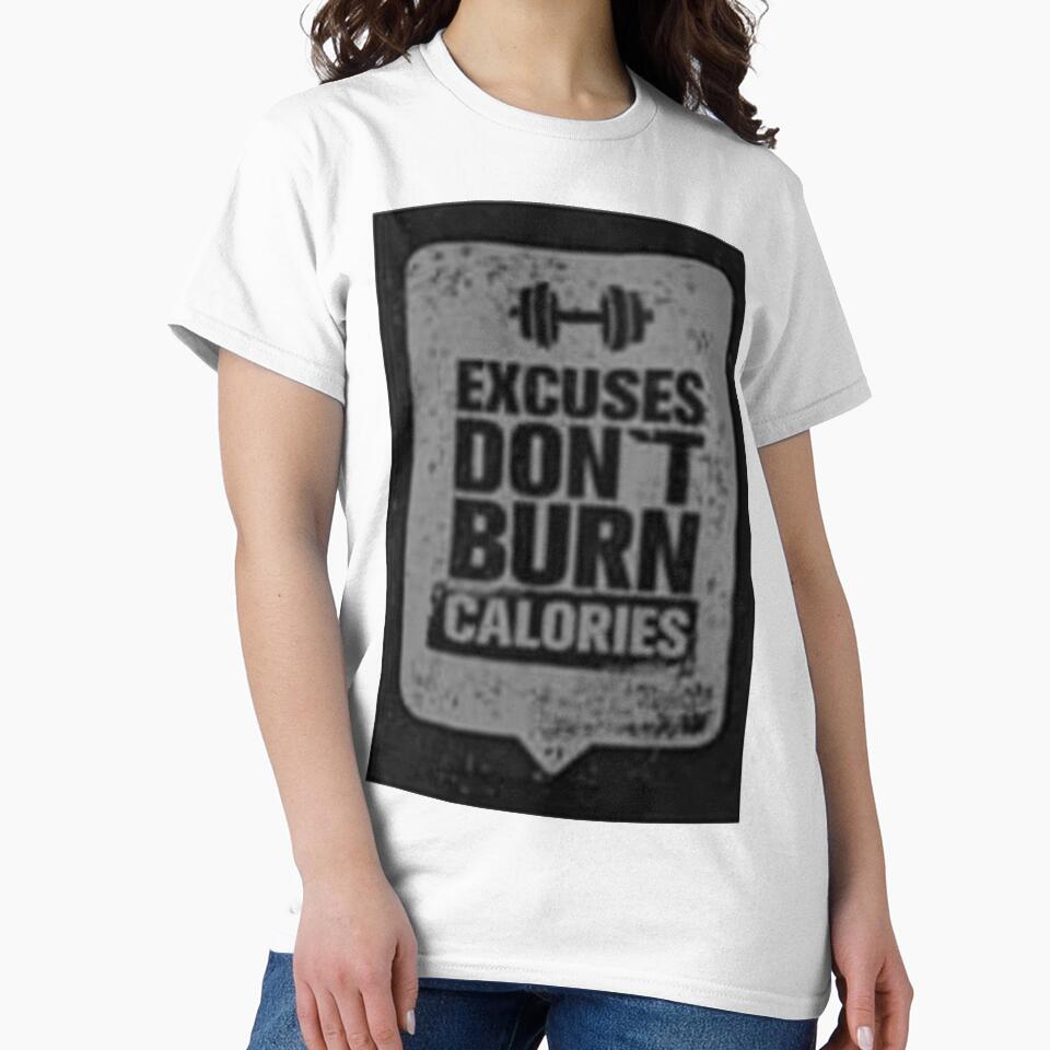 Excuse Don't Burn Calories Printed by storeInsight - Adult & Kids T-Shirts, Sweatshirts & Hoodies apparel design preview 2