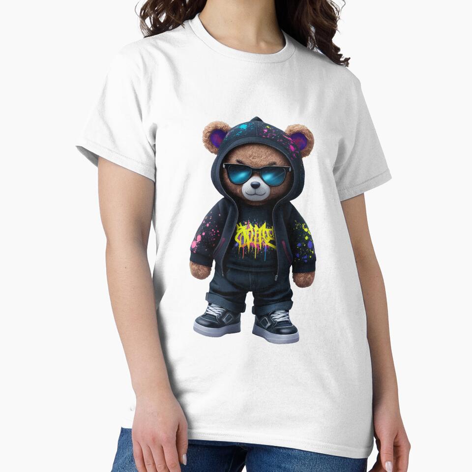 Urban Bear Design by RWT-Design - Adult & Kids T-Shirts, Sweatshirts & Hoodies apparel design preview 2