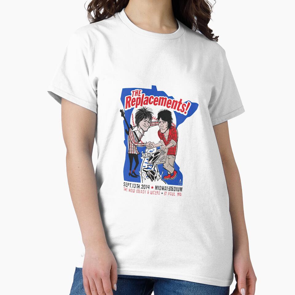 The Replacements Midway Stadium Concert Tour Vintage - Adult & Kids T-Shirts, Sweatshirts & Hoodies apparel design preview 2