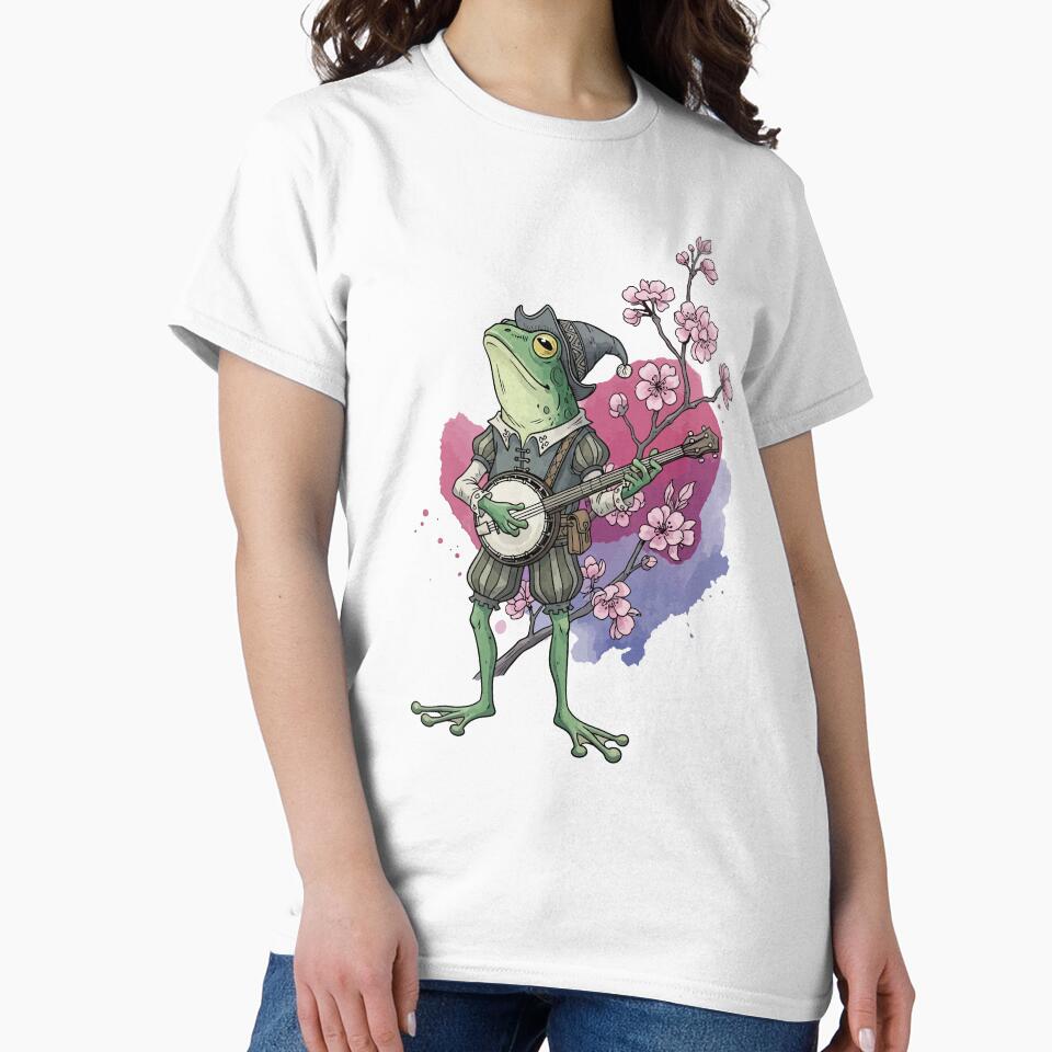 A Frog Playing Banjo Fanart by StudioJohan - Adult & Kids T-Shirts, Sweatshirts & Hoodies apparel design preview 2