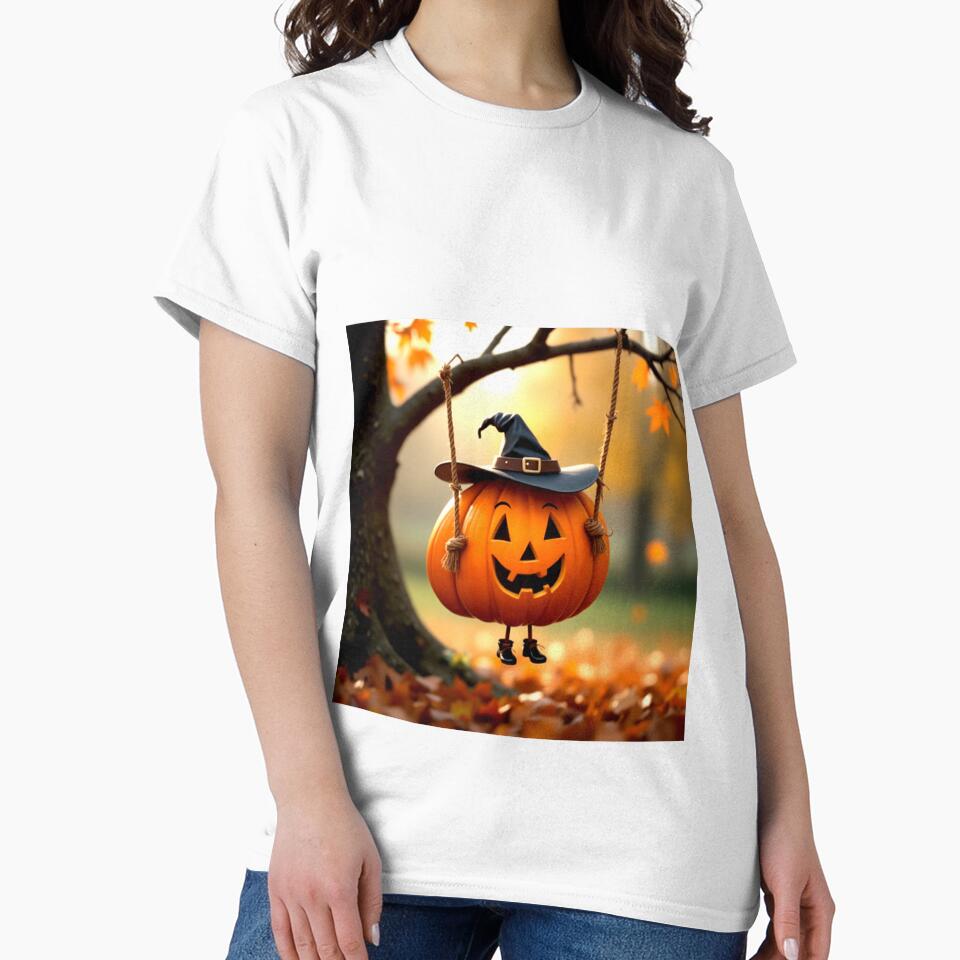 Happy Halloween Pumpkin by MariaTheExpert - Adult & Kids T-Shirts, Sweatshirts & Hoodies apparel design preview 2