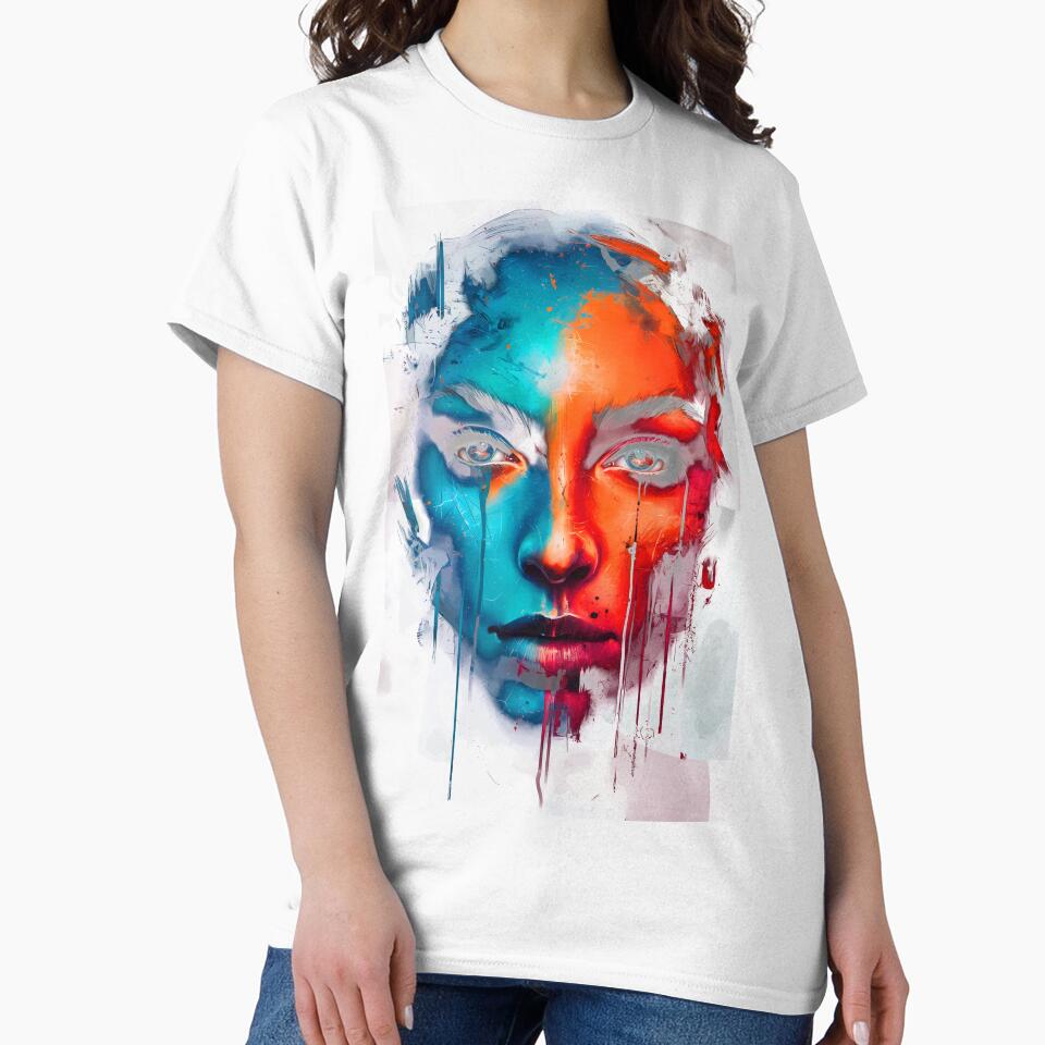 The face by MangaCortaTees - Adult & Kids T-Shirts, Sweatshirts & Hoodies apparel design preview 2