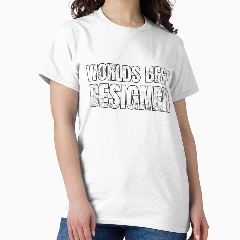 Worlds Best Designer by AJ505 - Adult & Kids T-Shirts, Sweatshirts & Hoodies apparel design preview 2