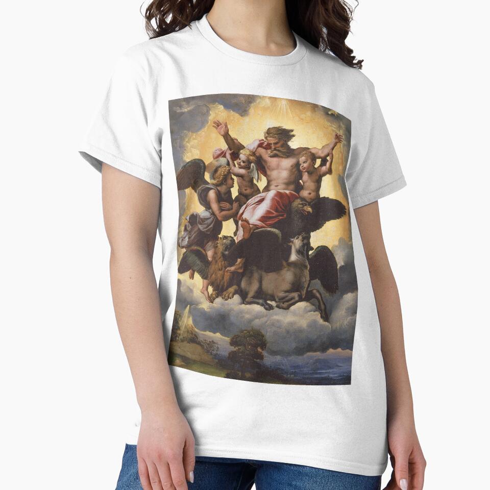 Ezekiel's Vision (1518) Raphael by CleaViolet - Adult & Kids T-Shirts, Sweatshirts & Hoodies apparel design preview 2
