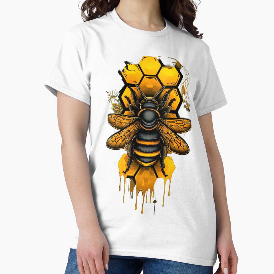 Bee Urban by UZRWRLD - Adult & Kids T-Shirts, Sweatshirts & Hoodies apparel design preview 2
