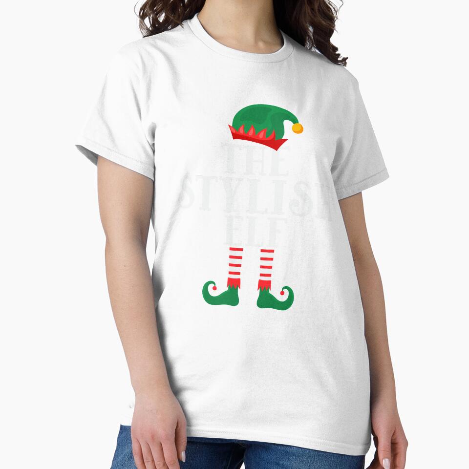 The Stylish Elf Funny Christmas 2021 by thecooltable - Adult & Kids T-Shirts, Sweatshirts & Hoodies apparel design preview 2