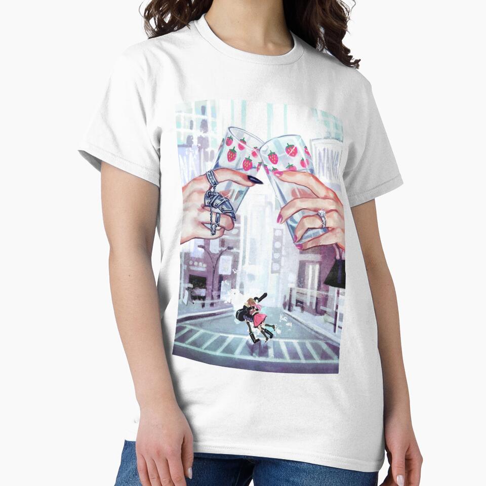 NANA strawberry glasses art by rellyneve - Adult & Kids T-Shirts, Sweatshirts & Hoodies apparel design preview 2