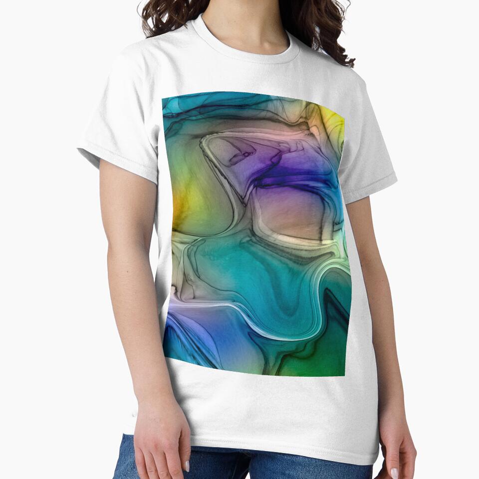 Abstract liquid art alcohol ink, marble design, - Adult & Kids T-Shirts, Sweatshirts & Hoodies apparel design preview 2