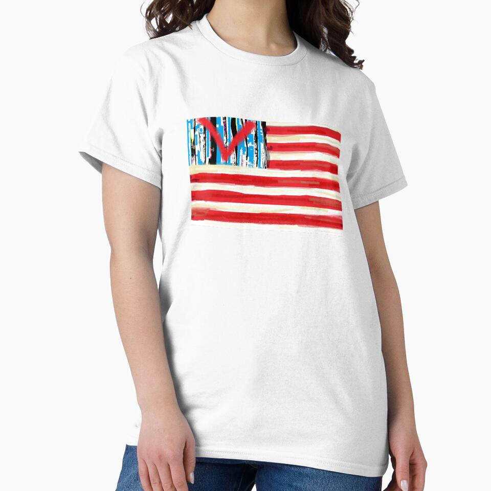 U.S.V. flag by gum-boots - Adult & Kids T-Shirts, Sweatshirts & Hoodies apparel design preview 2