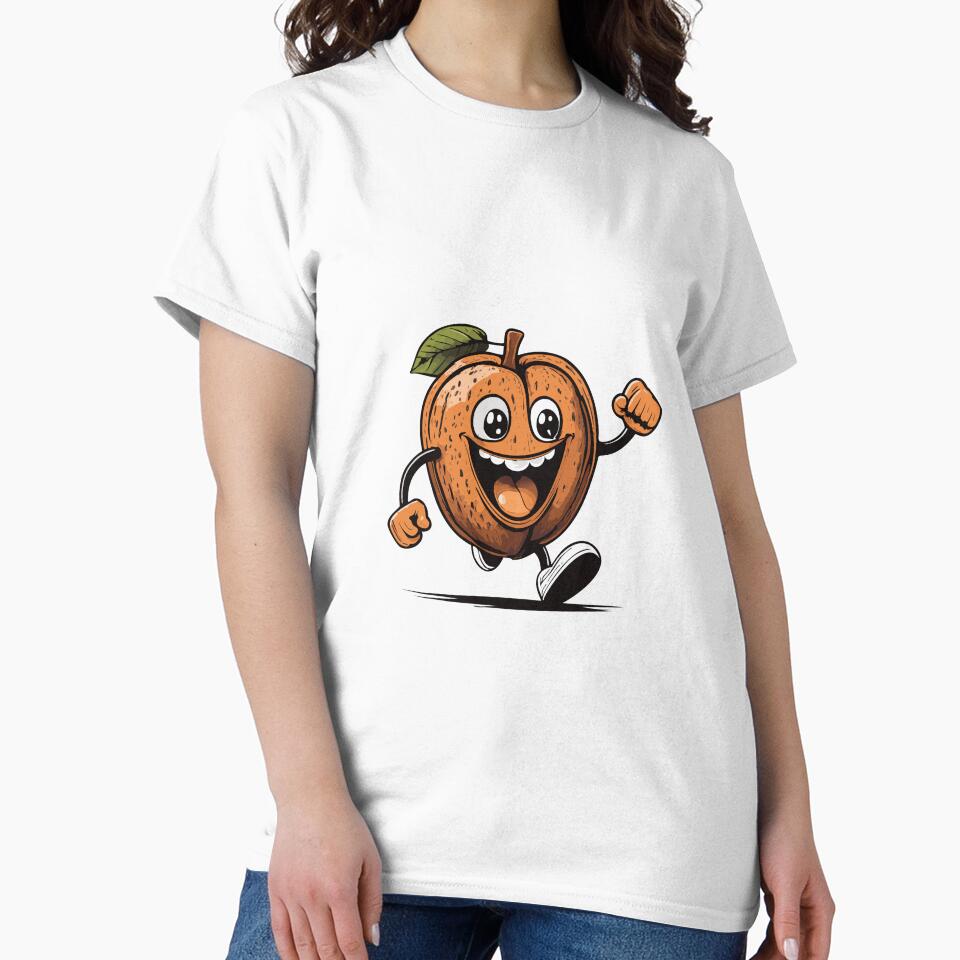 The walnut is smiling "Joyful Nut" by Firas Aljazzar - Adult & Kids T-Shirts, Sweatshirts & Hoodies apparel design preview 2