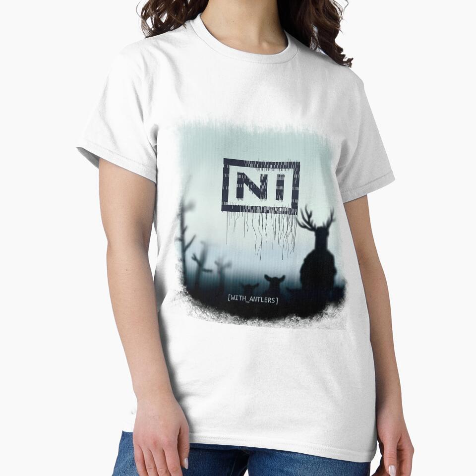 Ni Knights With Antlers Album Cover Parody Music - Adult & Kids T-Shirts, Sweatshirts & Hoodies apparel design preview 2