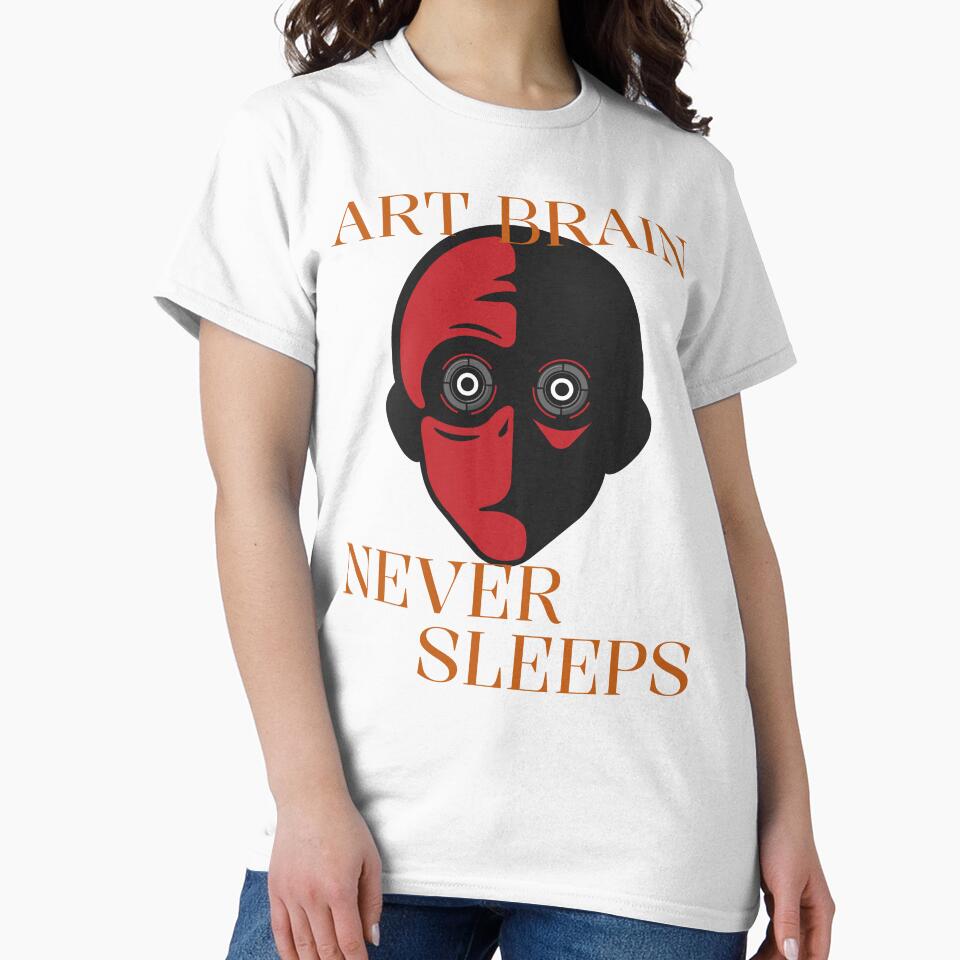 Art Brain Never Sleeps Creative Hobby Chaos by - Adult & Kids T-Shirts, Sweatshirts & Hoodies apparel design preview 2