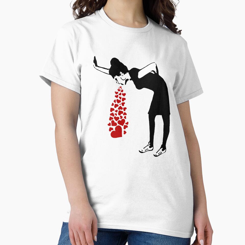 Lovesick Banksy by WE-ARE-BANKSY - Adult & Kids T-Shirts, Sweatshirts & Hoodies apparel design preview 2