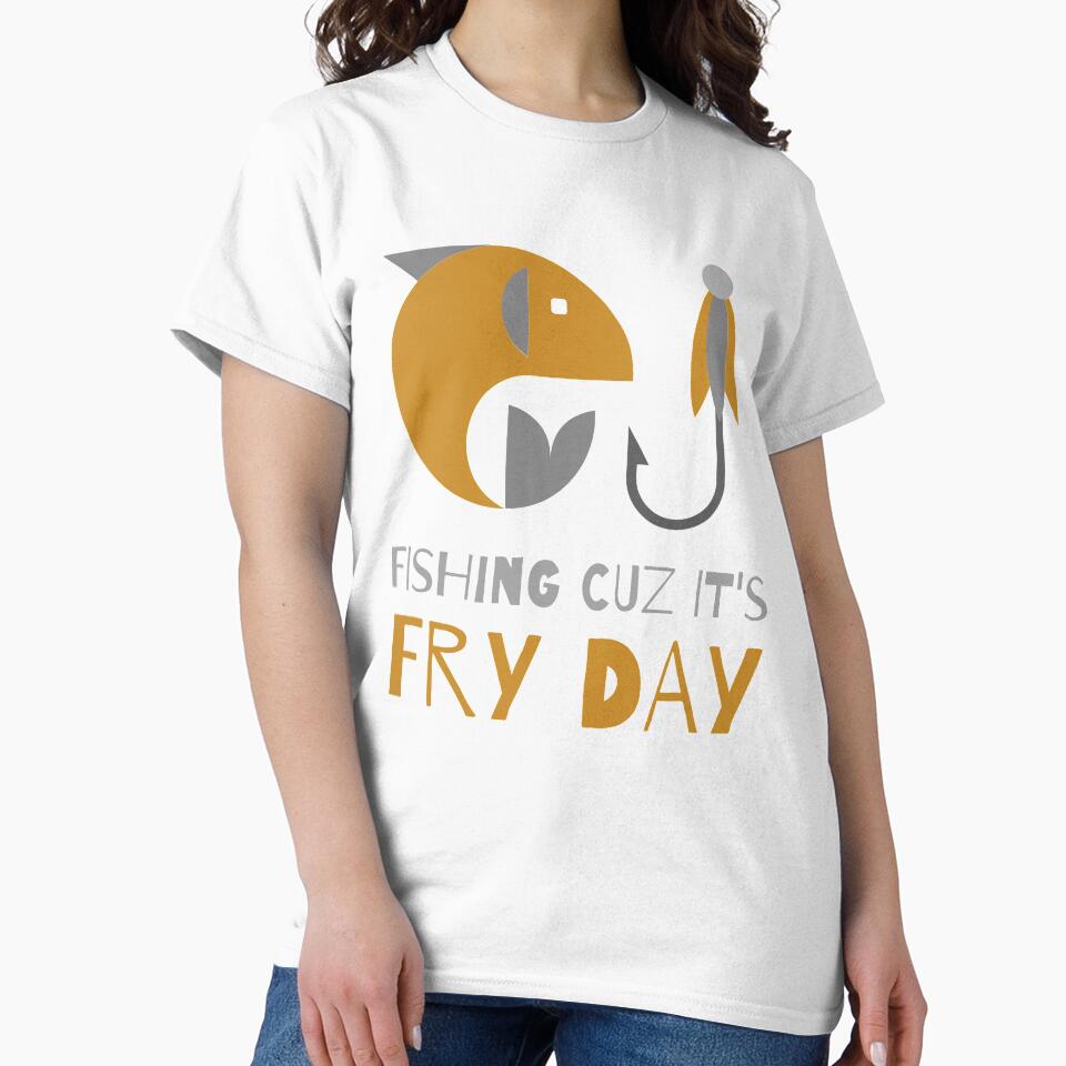 Fishing cuz it's fry day(friday) by urban-symmetry - Adult & Kids T-Shirts, Sweatshirts & Hoodies apparel design preview 2