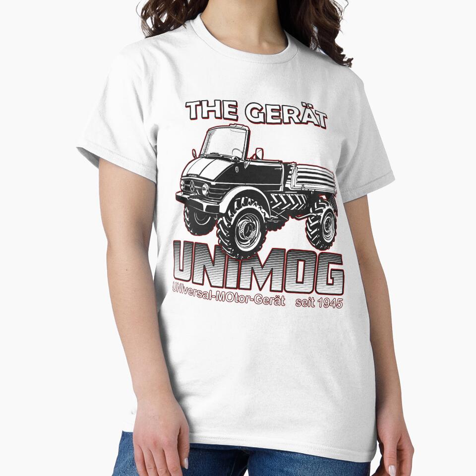 THE GREAT UNIMOG (UNIversal-MOtor-Gerät) on black by - Adult & Kids T-Shirts, Sweatshirts & Hoodies apparel design preview 2