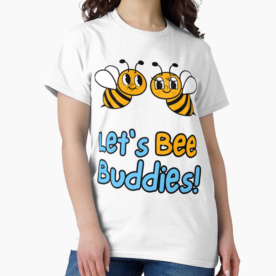 Let's Bee Buddies short sleeve onesie by Belle - Adult & Kids T-Shirts, Sweatshirts & Hoodies apparel design preview 2
