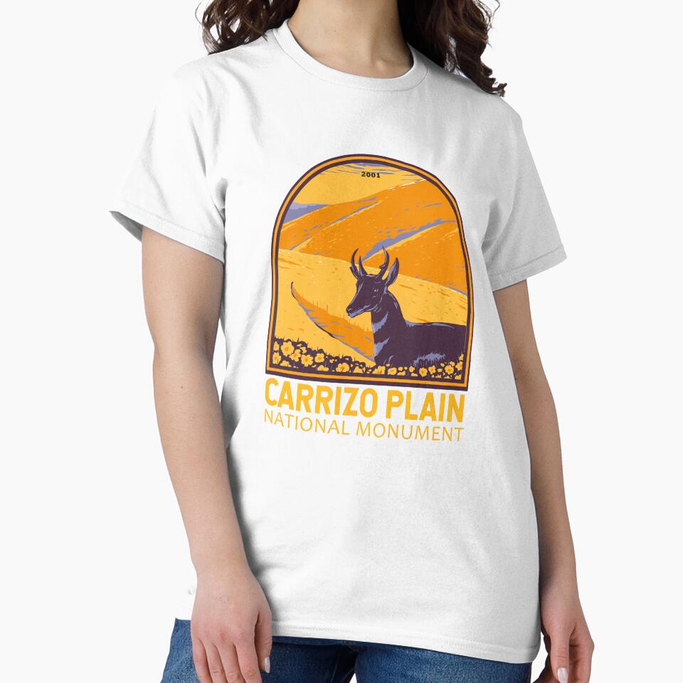 Carrizo Plain National Monument California Emblem by - Adult & Kids T-Shirts, Sweatshirts & Hoodies apparel design preview 2
