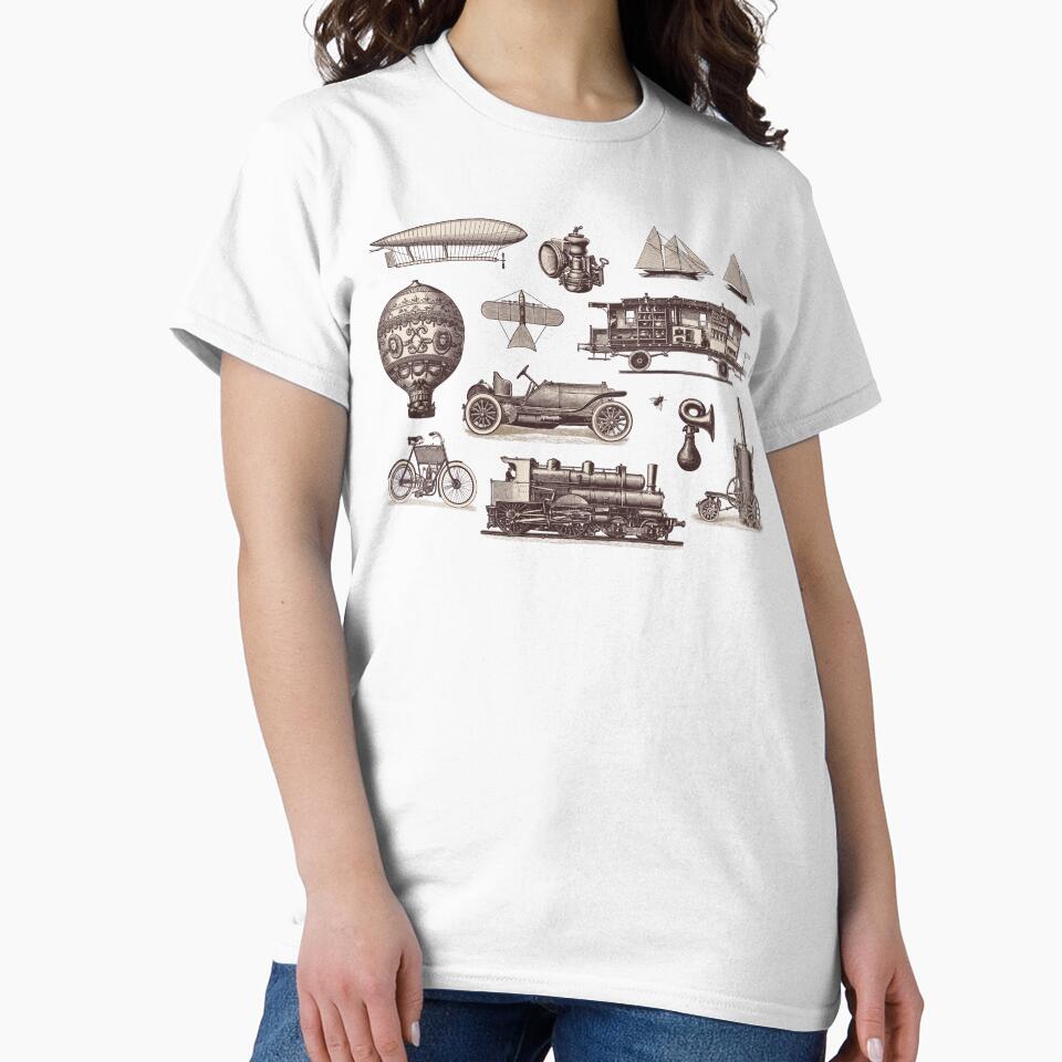 Vintage Transport by Fairyjam - Adult & Kids T-Shirts, Sweatshirts & Hoodies apparel design preview 2