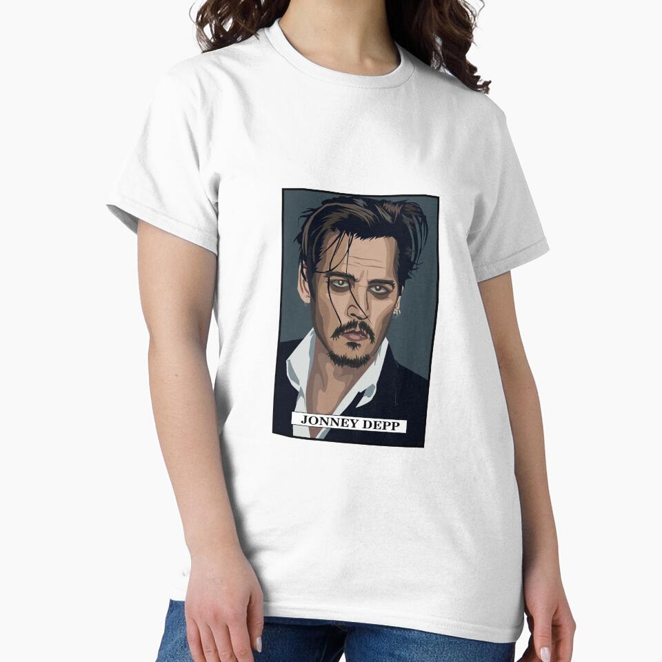 Jonney depp by Akashbhor2001 - Adult & Kids T-Shirts, Sweatshirts & Hoodies apparel design preview 2