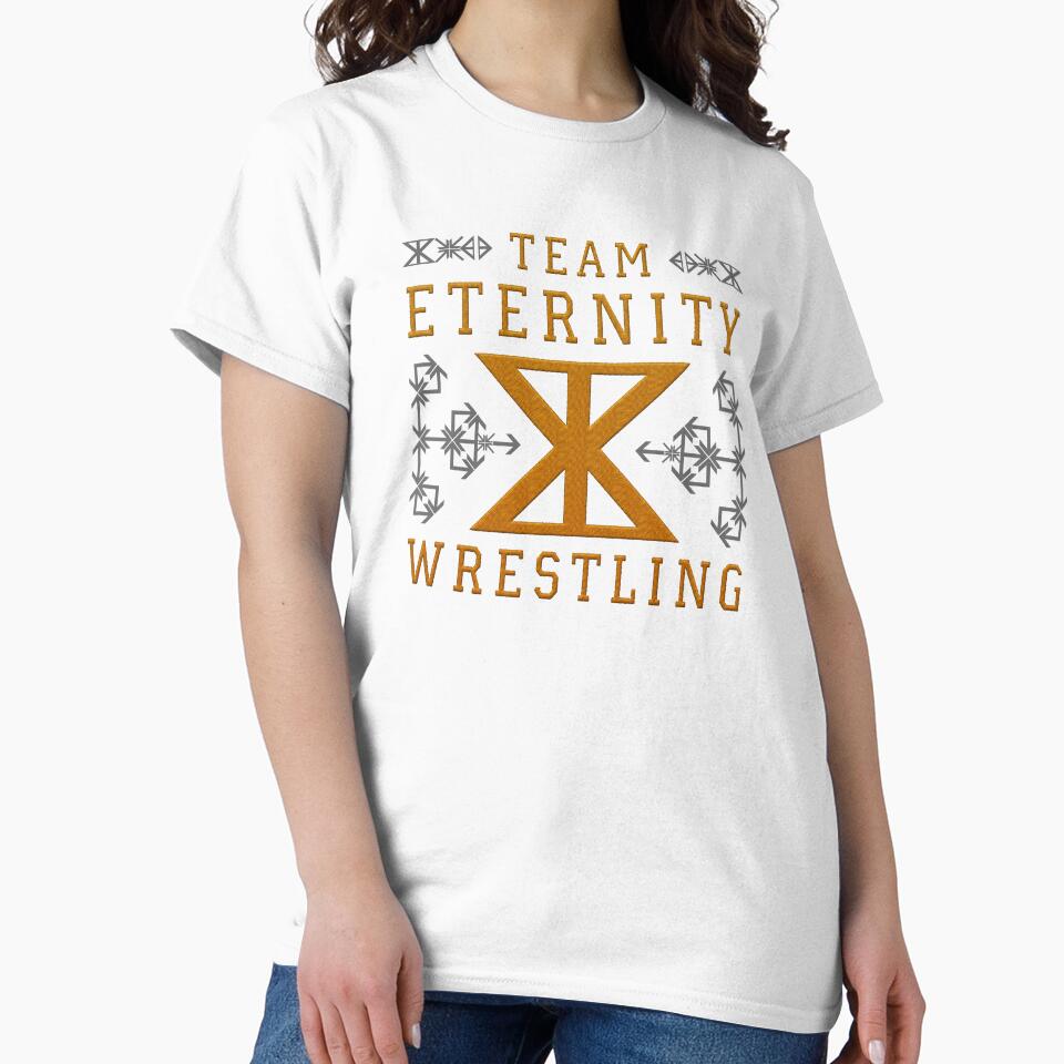 Geometric varsity sports wrestling team embroidery - Adult & Kids T-Shirts, Sweatshirts & Hoodies apparel design preview 2
