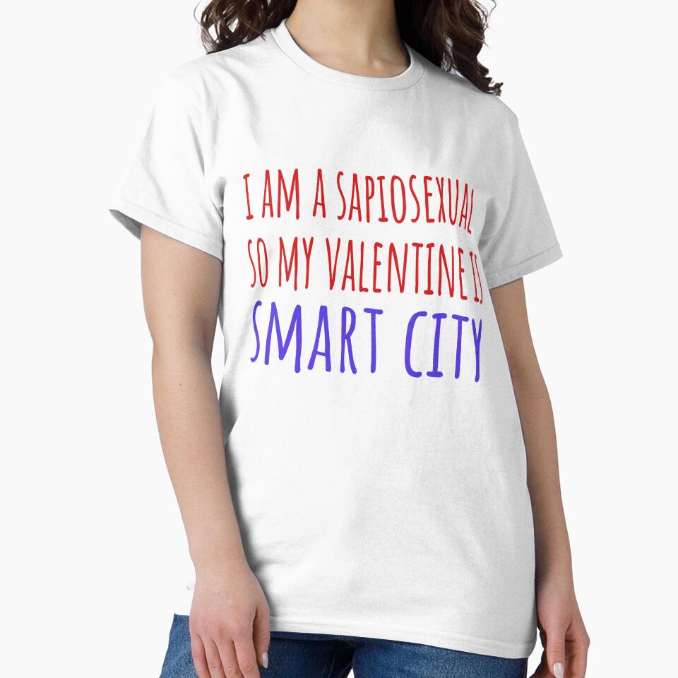 I am a sapiosexual so my valentine is Smart City by - Adult & Kids T-Shirts, Sweatshirts & Hoodies apparel design preview 2
