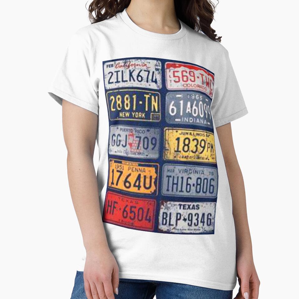 Registration number plate style by storeInsight - Adult & Kids T-Shirts, Sweatshirts & Hoodies apparel design preview 2
