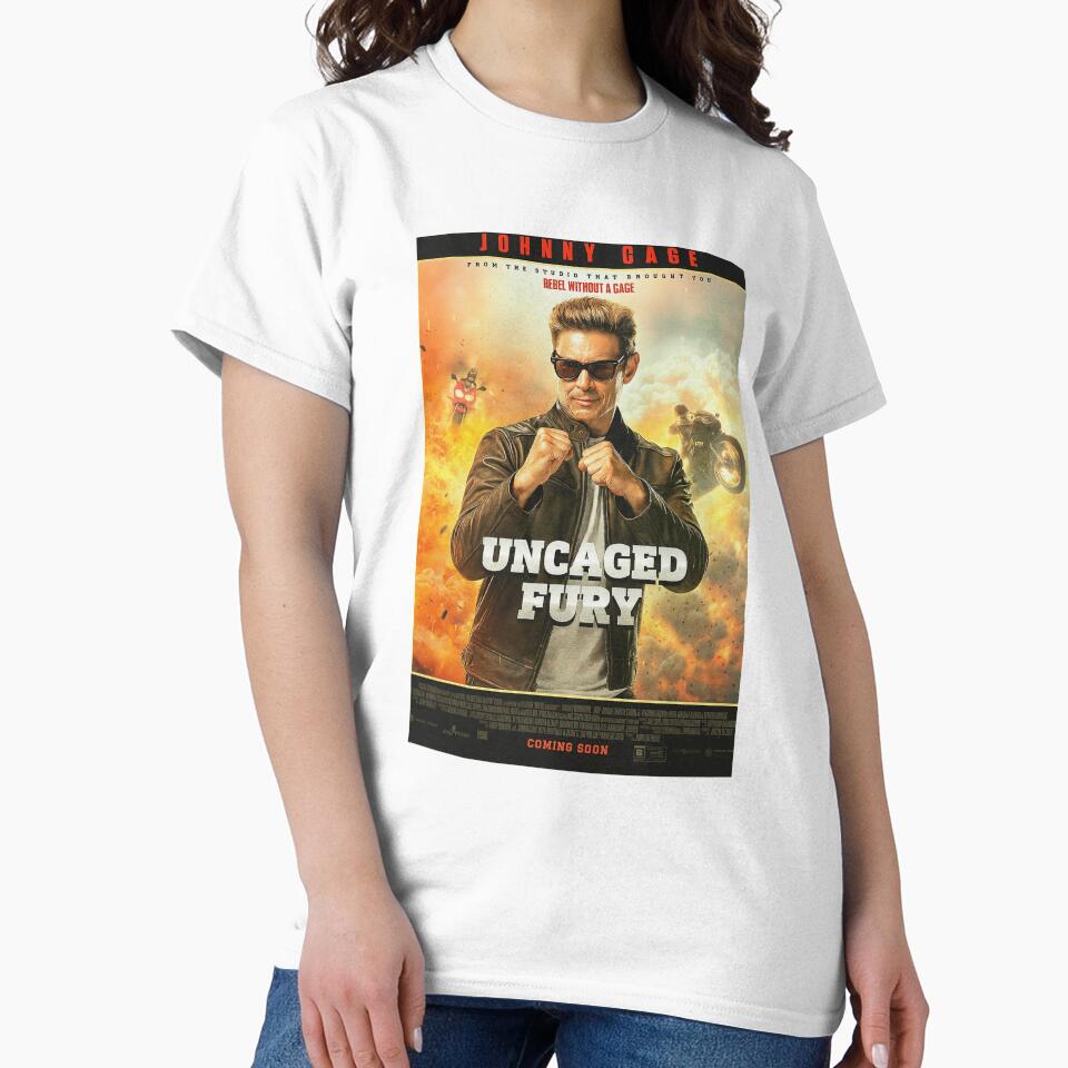 Johnny Cage Uncaged Fury Mortal Kombat Karl Urban by - Adult & Kids T-Shirts, Sweatshirts & Hoodies apparel design preview 2