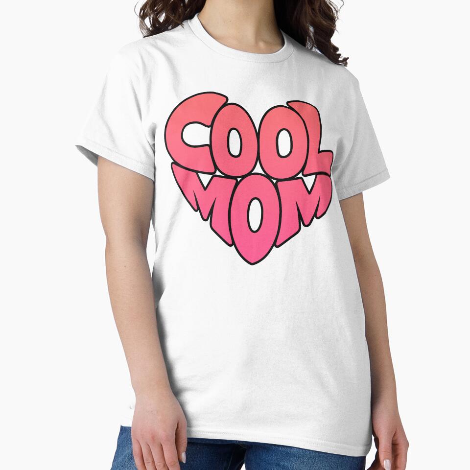 Cool Mom Heart by graphic-genie - Adult & Kids T-Shirts, Sweatshirts & Hoodies apparel design preview 2
