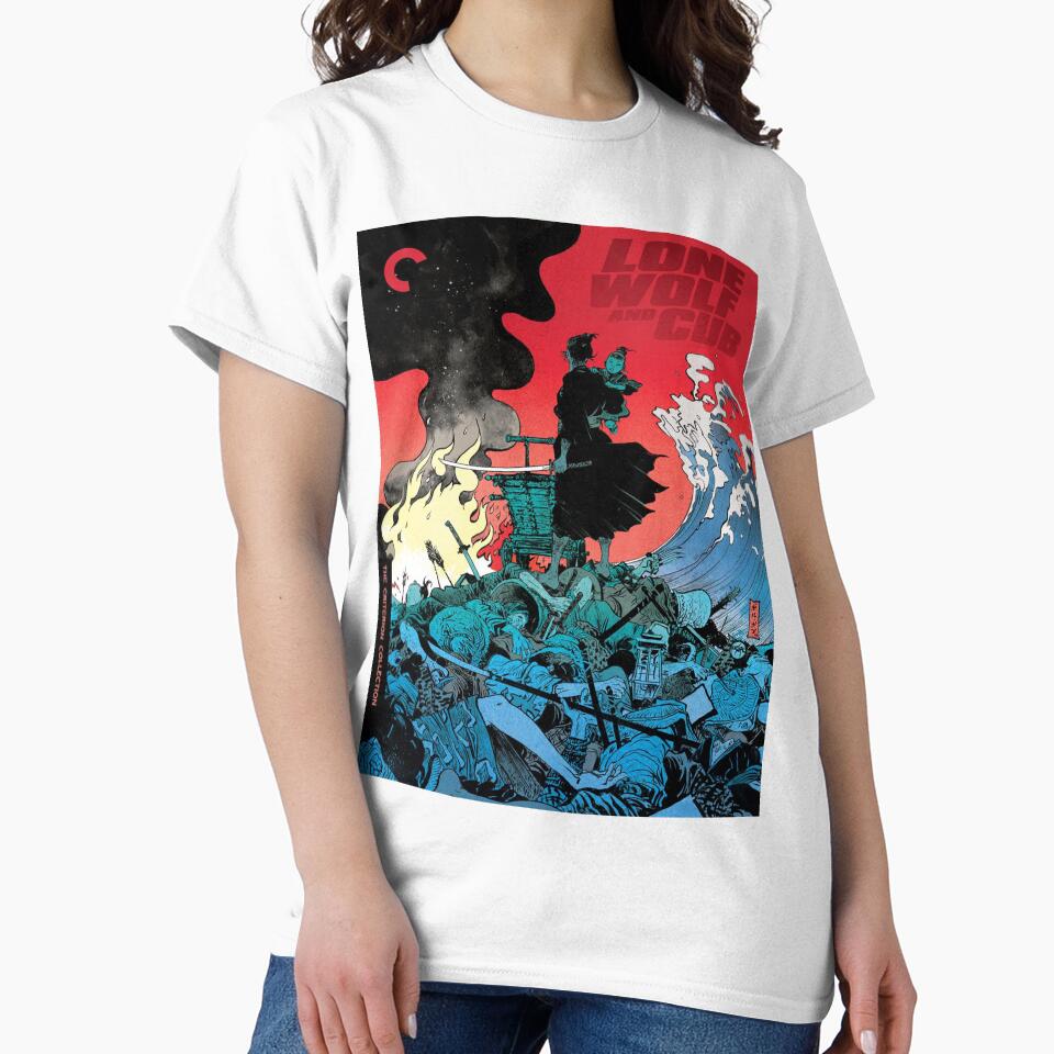 LONE WOLF AND CUB by sawhorsedvd - Adult & Kids T-Shirts, Sweatshirts & Hoodies apparel design preview 2