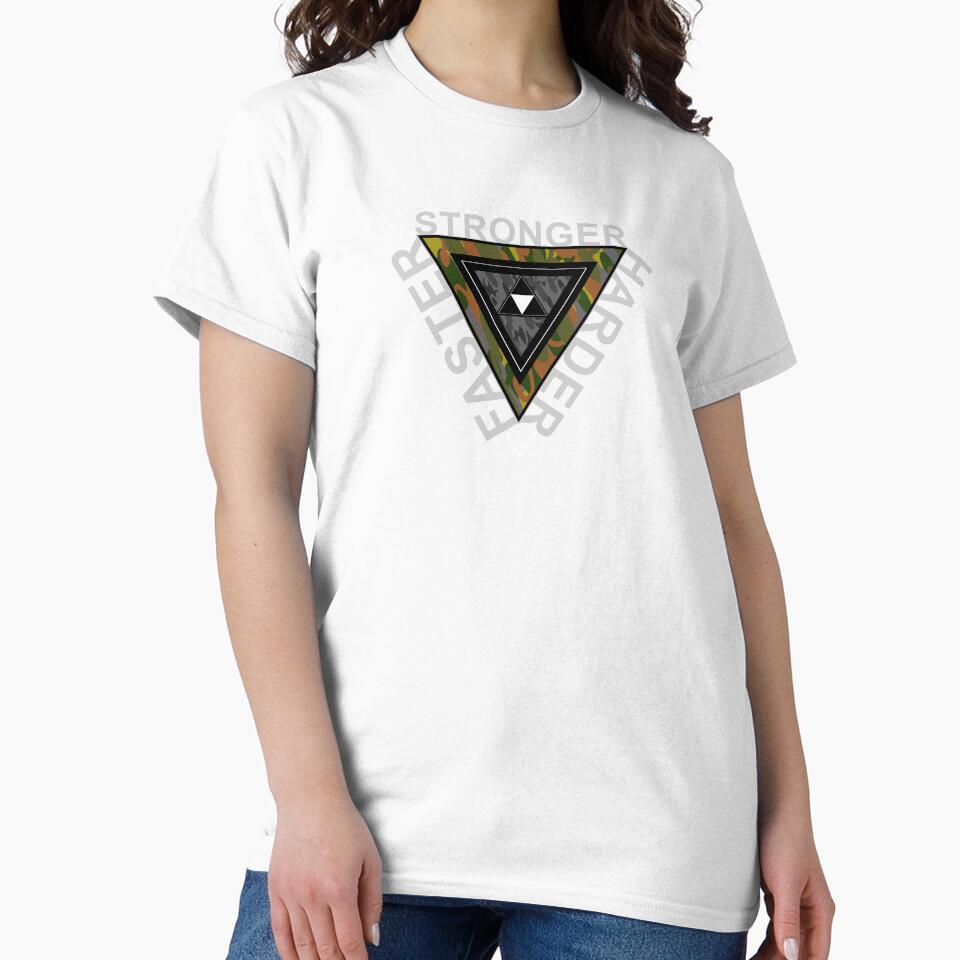 Harder stronger faster (abstract triangle shape) by - Adult & Kids T-Shirts, Sweatshirts & Hoodies apparel design preview 2