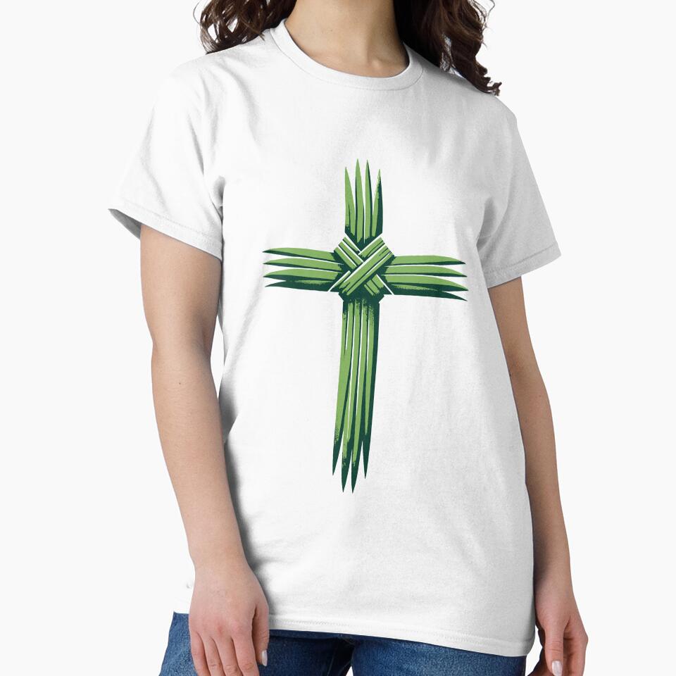 Palm Sunday Leaves Church Christian Easter Cross by - Adult & Kids T-Shirts, Sweatshirts & Hoodies apparel design preview 2