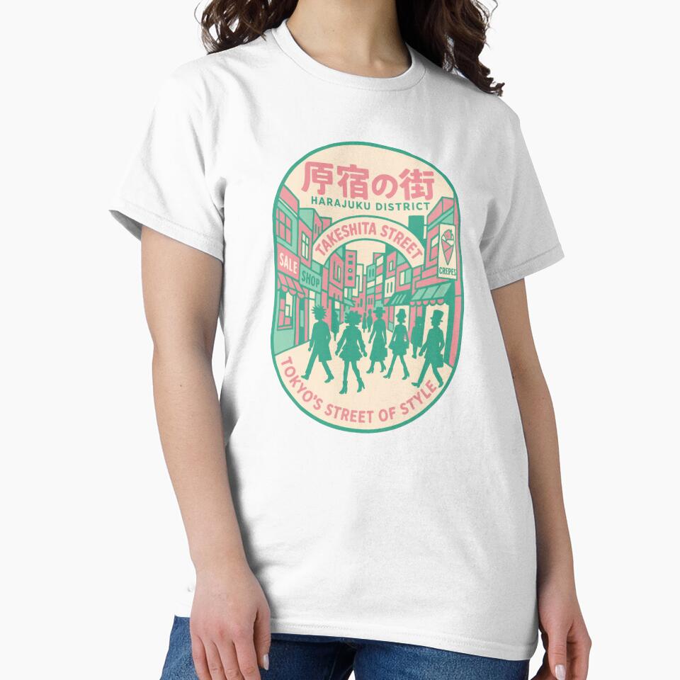 Harajuku Steps Into Bold Style by EdvvinStudios - Adult & Kids T-Shirts, Sweatshirts & Hoodies apparel design preview 2