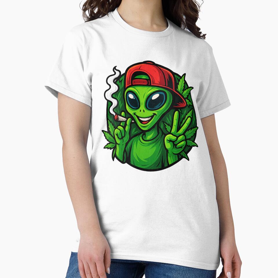 Alien puff by KingzWorld - Adult & Kids T-Shirts, Sweatshirts & Hoodies apparel design preview 2